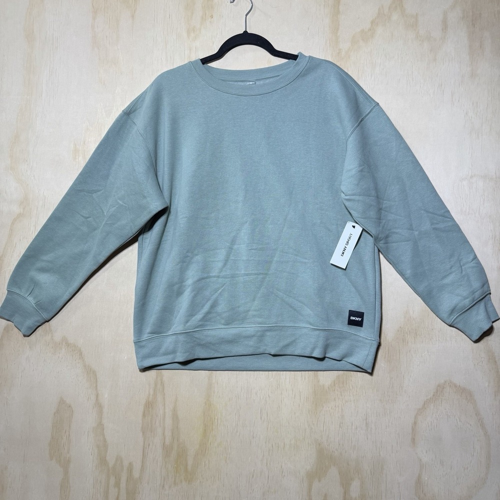 DKNY Sport Sweatshirt Womens Large Green Crewneck‎ Pullover NWT Casual